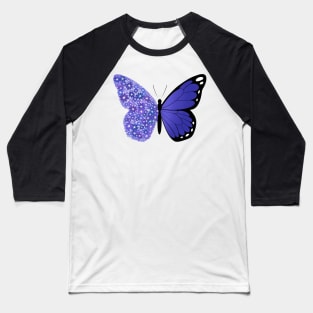 Blooming blue butterfly Baseball T-Shirt